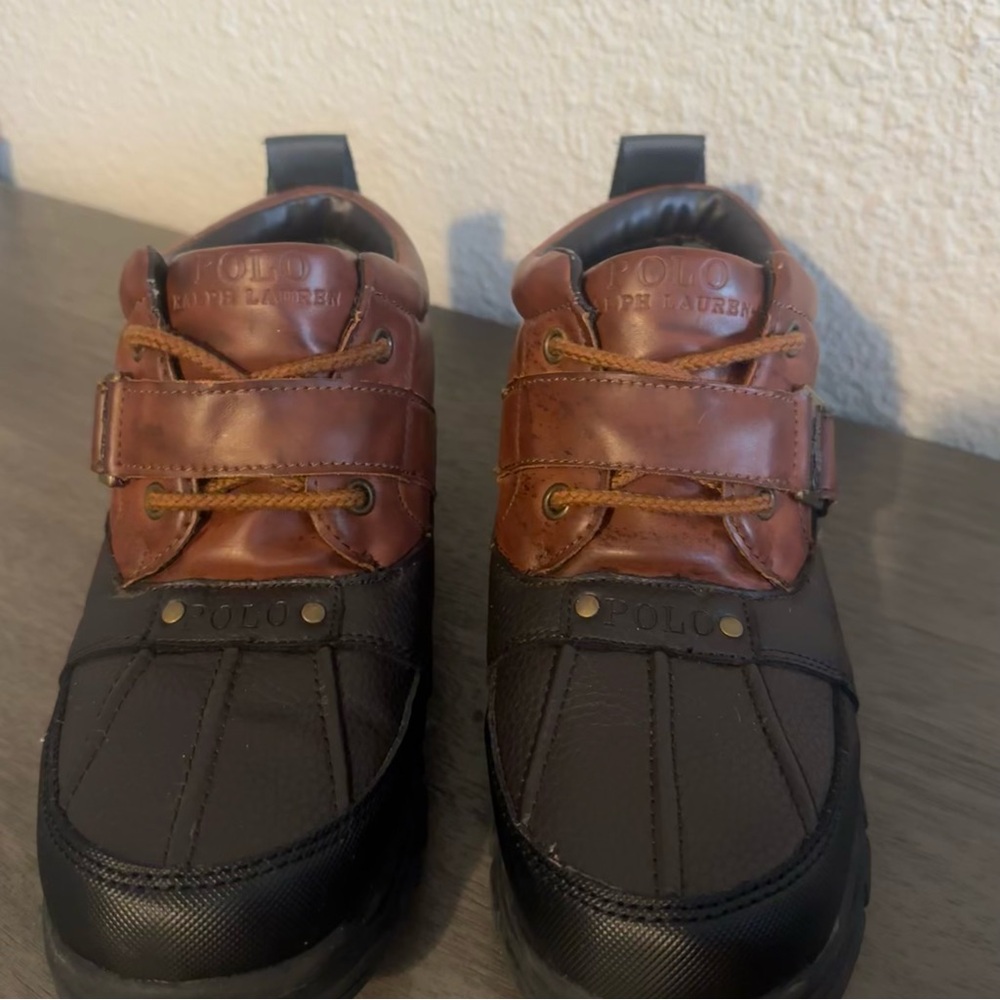 Ralph Lauren Men's Black and Brown Boots